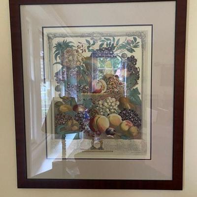 Currier and Ives style harvest print