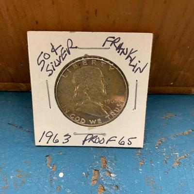 1963 Franklin 50cents silver 