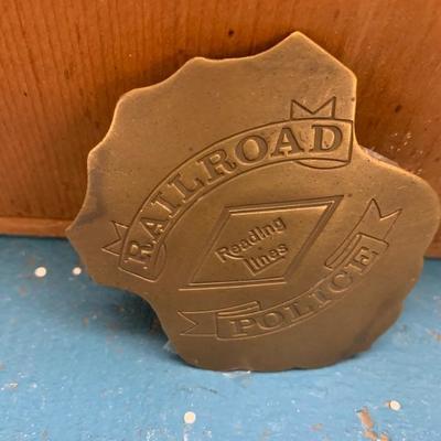 Railroad police badge 