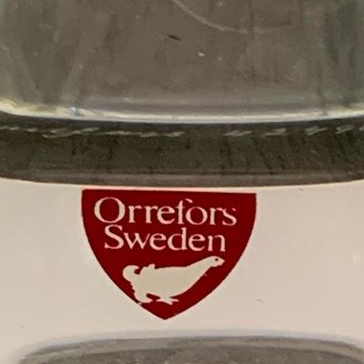 Orrefors Sweden crystal whisky decanter 