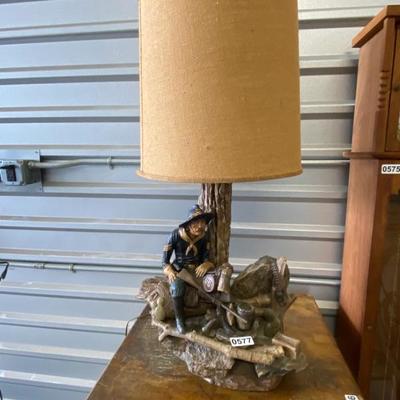 Apsit Bros of California US Calvary Lamp- Rare- Works- Lot 577