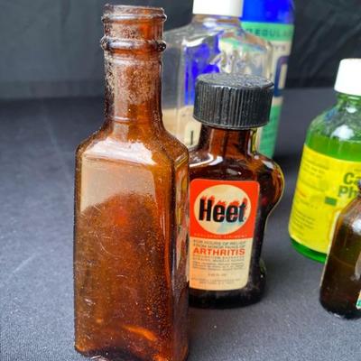 Various Old Glass Medicine Bottles-Lot 580