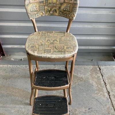 Vintage Cosco Step Stool Chair Liberty-Lot 586