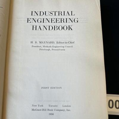 Vintage Hardback Machinery Handbook, Industrial Engineering Handbook, Plant Engineering Handbook (3 books)-Lot 600