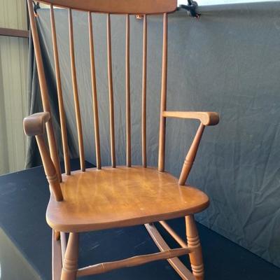 Wooden Rocking Chair-Maple-Lot 618