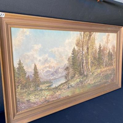 Scenic Framed Picture-Lot 627