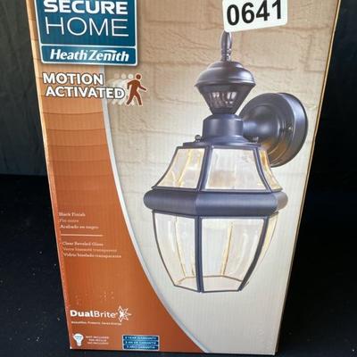 Secure Home Motion Activated Porch Light (New in box)-Lot 641