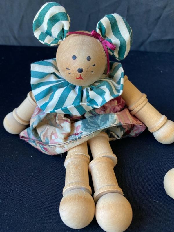 wooden spool doll