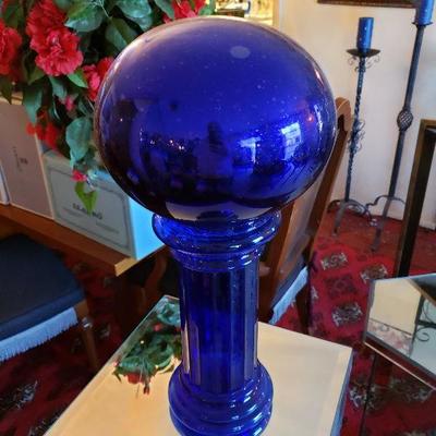 Cobalt Blue Pillared Ball