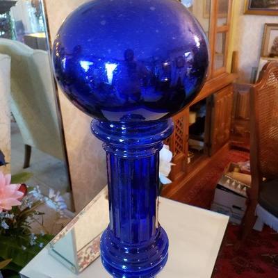 Cobalt Blue Pillared Ball
