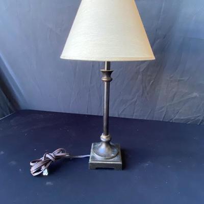 Candlestick Lamp with Shade- Lot 678