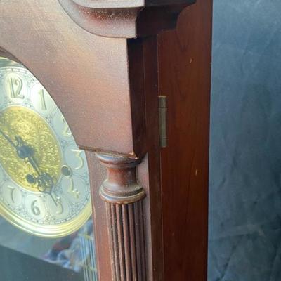 Wall Mount Grandfather Clock- Slight-Made in USA- Unsure if works- Lot 683