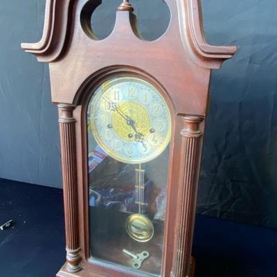 Wall Mount Grandfather Clock- Slight-Made in USA- Unsure if works- Lot 683
