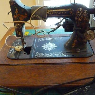 Vintage Bartlett Treadle Sewing Machine
