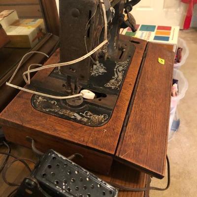 Vintage Bartlett Treadle Sewing Machine