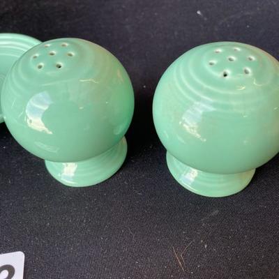 Fiestaware Spoon Rest & Small Salt and Peppe Shaker-Lot 713