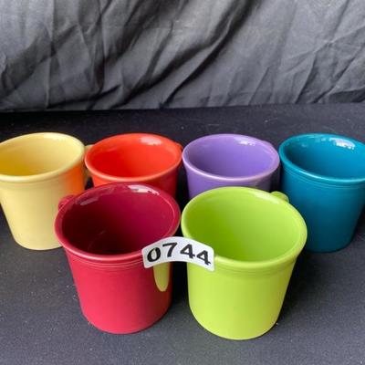 Fiesta Coffee Mugs (6)-Lot 744