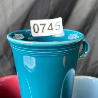 Fiesta Coffee Mugs (6)-Lot 745