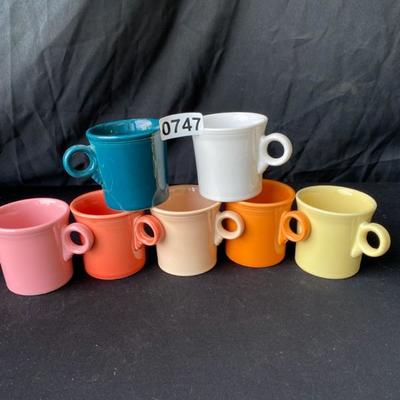 Fiesta Coffee Mugs (7)-Lot 747