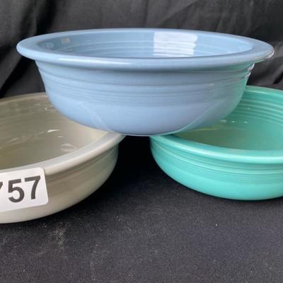 Fiesta Extra Large Bowls (5)-Lot 757