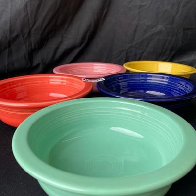 Fiestaware Extra Large Bowls (5)-Lot 758