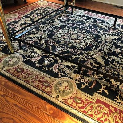 Black and red rug