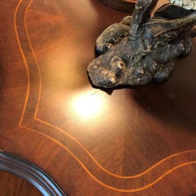 Scalloped edged table