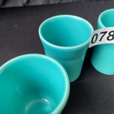 Fiestaware Cups (4)-Lot 789