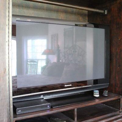 Rustic armoire/media center