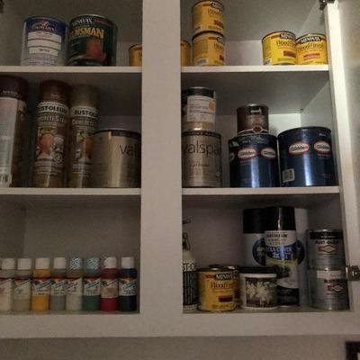 Contents of cabinets