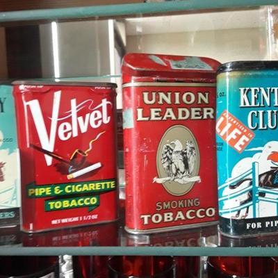 Lot of 7 Vintage Advertising Tobacco Tins 