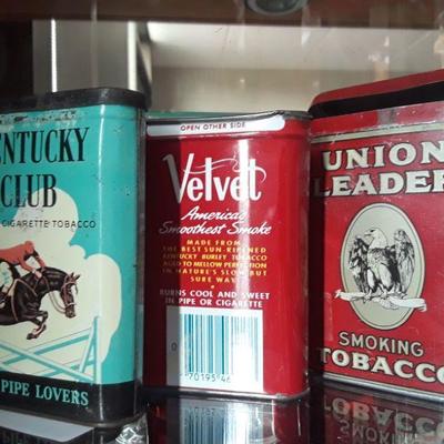 Lot of 7 Vintage Advertising Tobacco Tins 