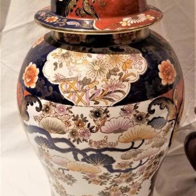 Lot #28 Antique Chinese Urn on Stand - Repaired