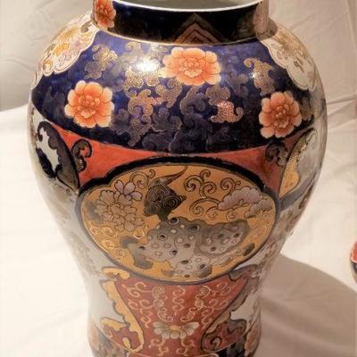 Lot #28 Antique Chinese Urn on Stand - Repaired