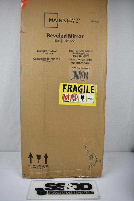 Mainstays Full Length BeveledEdge Mirror 48" x 12", 18 Retail New