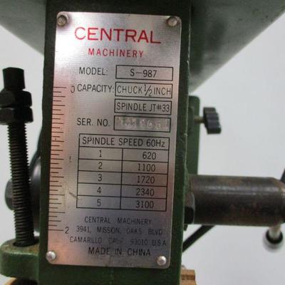 Lot 1 - Central Machinery Heavy Duty Drill Press Model#S-987