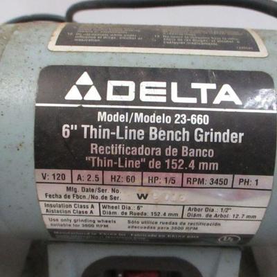 Lot 13 - Delta Thin Line Bench Grinder