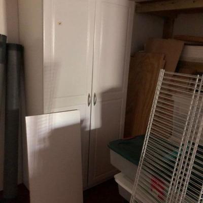 Wood storage cabinet 