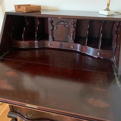 Vintage Maddux mahogany desk