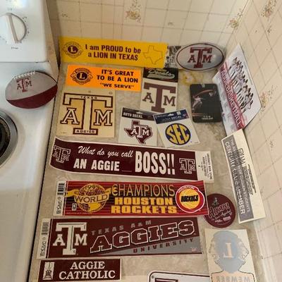 Texas A&M stickers 