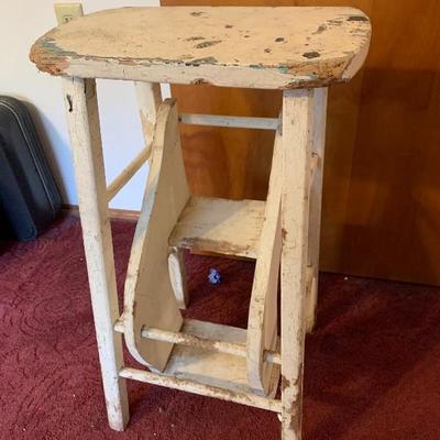 Vintage wooden step stool 