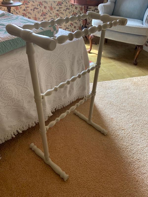 Antique quilt rack