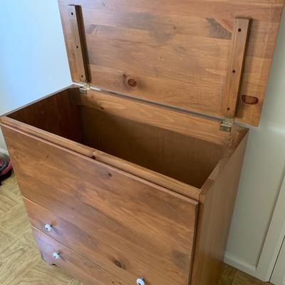 2 drawer pine blanket chest, not old. -Price Reduced!