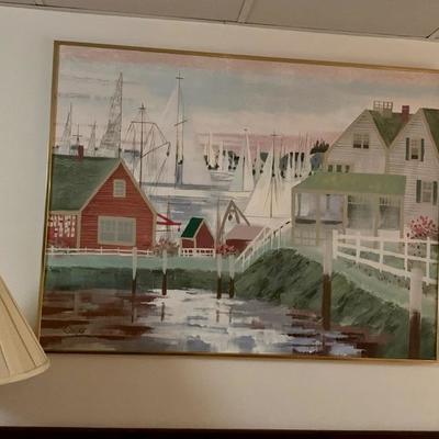 Large oil painting