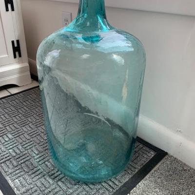 Large glass bottle