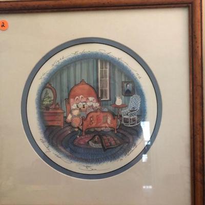 P. Buckley Moss Original Print "Night Before Christmas"