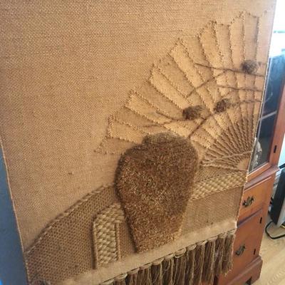 Hand Made Wool Wall Tapestry from Southeast Asia