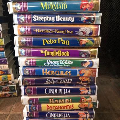 Masterpiece Collection of 12 Disney Classic VHS Tapes
