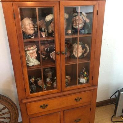 Antique Corner Display Cabinet