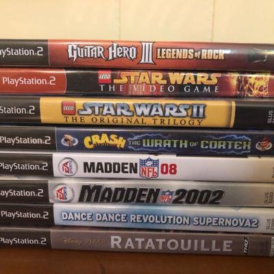 PS2 Console, Controllers, Games, Guitar Hero